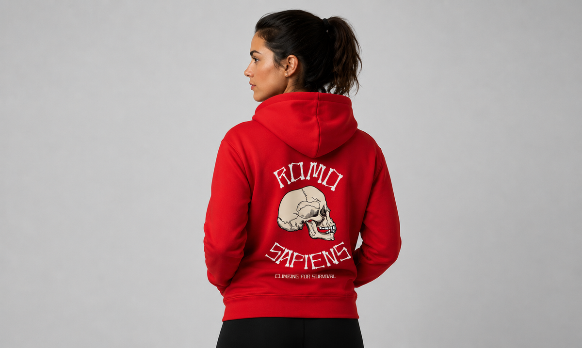 SUDADERA CON CAPUCHA ROMO SAPIENS NEGRA