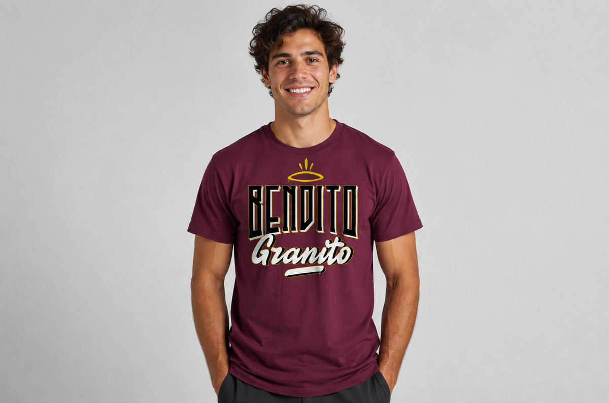 CAMISETA BENDITO GRANITO BURDEOS ADULTO