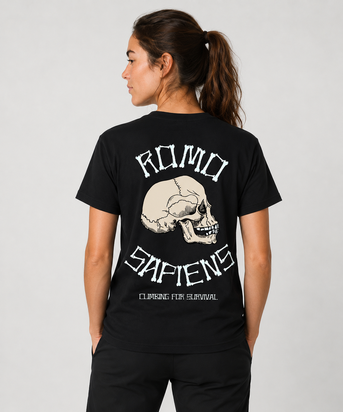CAMISETA ROMO SAPIENS NEGRA ADULTO