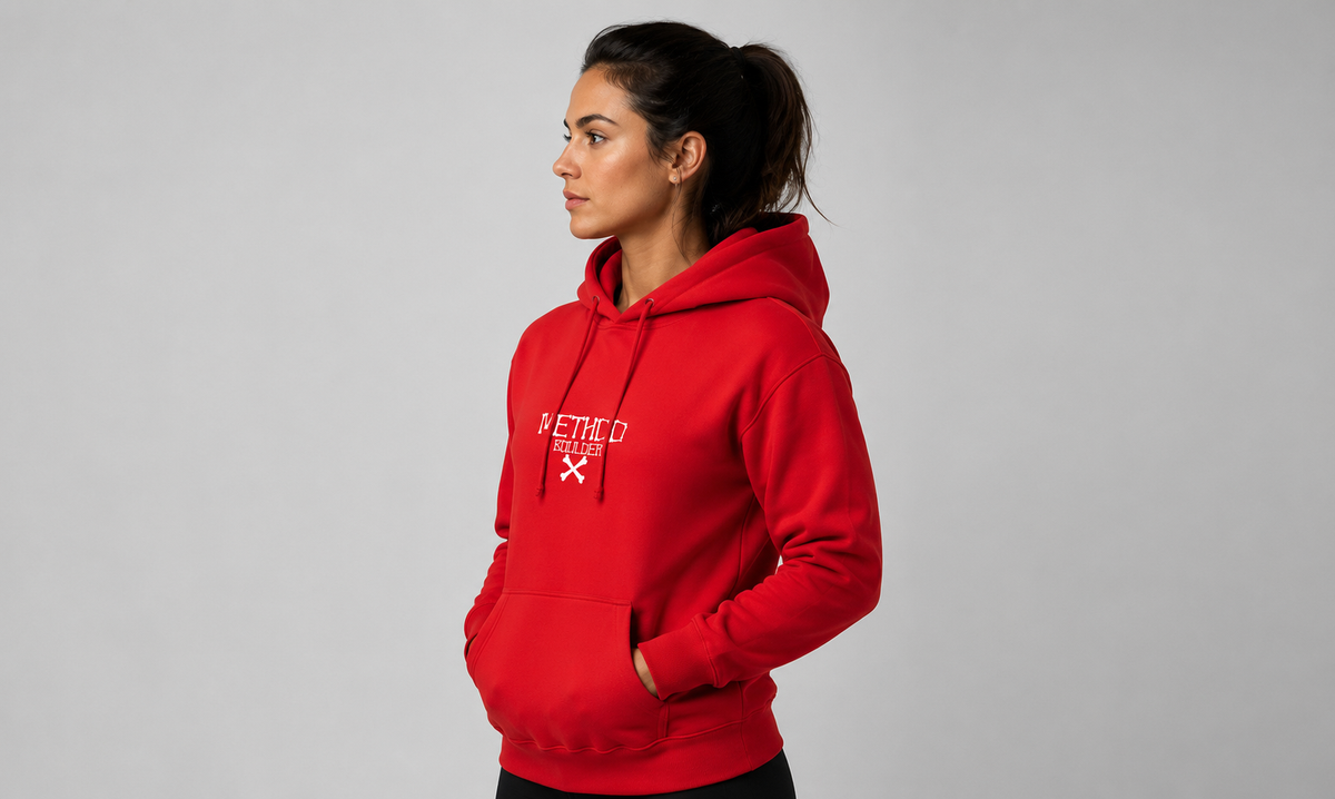 SUDADERA CON CAPUCHA ROMO SAPIENS ROJA