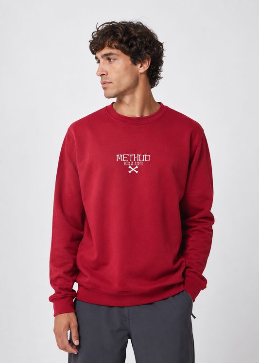 SUDADERA SIN CAPUCHA ROMO SAPIENS ROJA