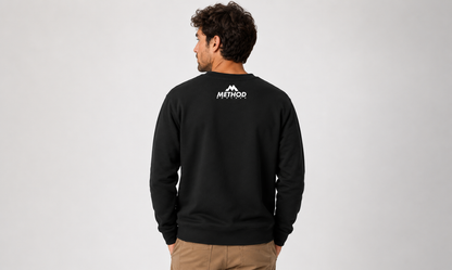 SUDADERA SIN CAPUCHA PUTAS REGLETAS NEGRA